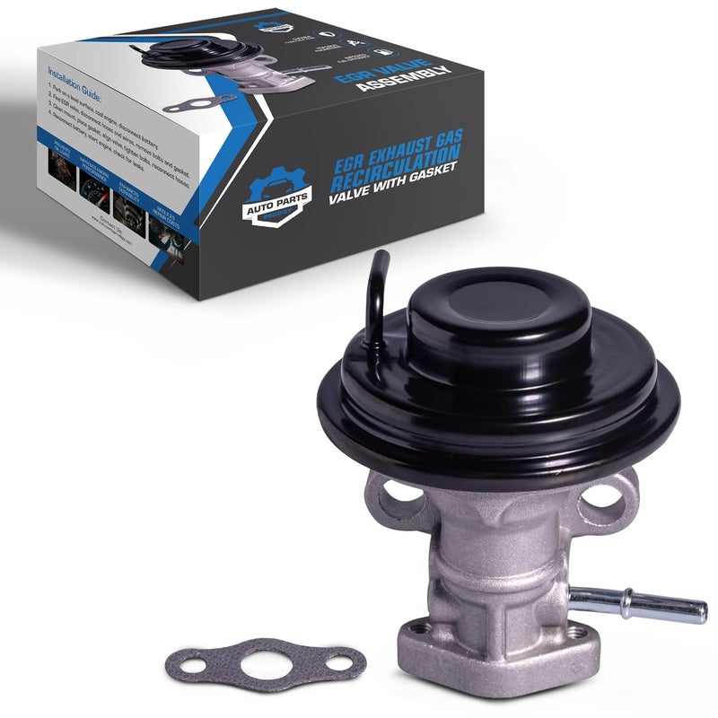 Auto Parts Prodigy صمام إعادة تدوير غاز العادم EGR مع حشوة يناسب تويوتا كامري 1997-2001 سولارا 99-01 RAV4 98-00 محرك 4 أسطوانات ونماذج نقل أوتوماتيكي فقط يستبدل 25620-74330 - Image 1